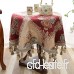 Petite nappe ronde de style européen  housse de table ronde en tissu floral  nappe en coton et lin taille : 200cm - B07PLFJKH4
